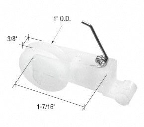 CRL 1" Nylon Sliding Screen Door Bottom Roller *DISCONTINUED*