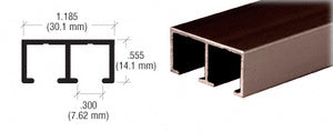 CRL Duranodic Bronze Aluminum Replacement Upper Channel *DISCONTINUED*