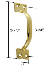 CRL Brass Window Sash Lift Handle *DISCONTINUED*