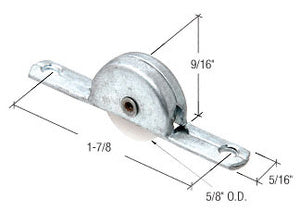 CRL 5/8" Nylon Ball Bearing Sliding Door Roller *DISCONTINUED*