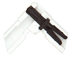 CRL White Screen Corner with Slide Lock - 5 10 20/Pk