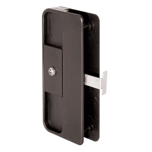 FHC Screen Door Latch & Pull Mortise Style - Black Plastic