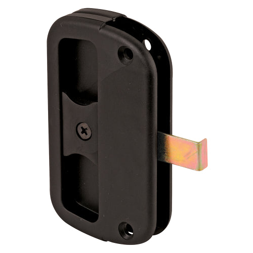 FHC Sliding Screen Door Latch & Pull With Screws - Black Plastic