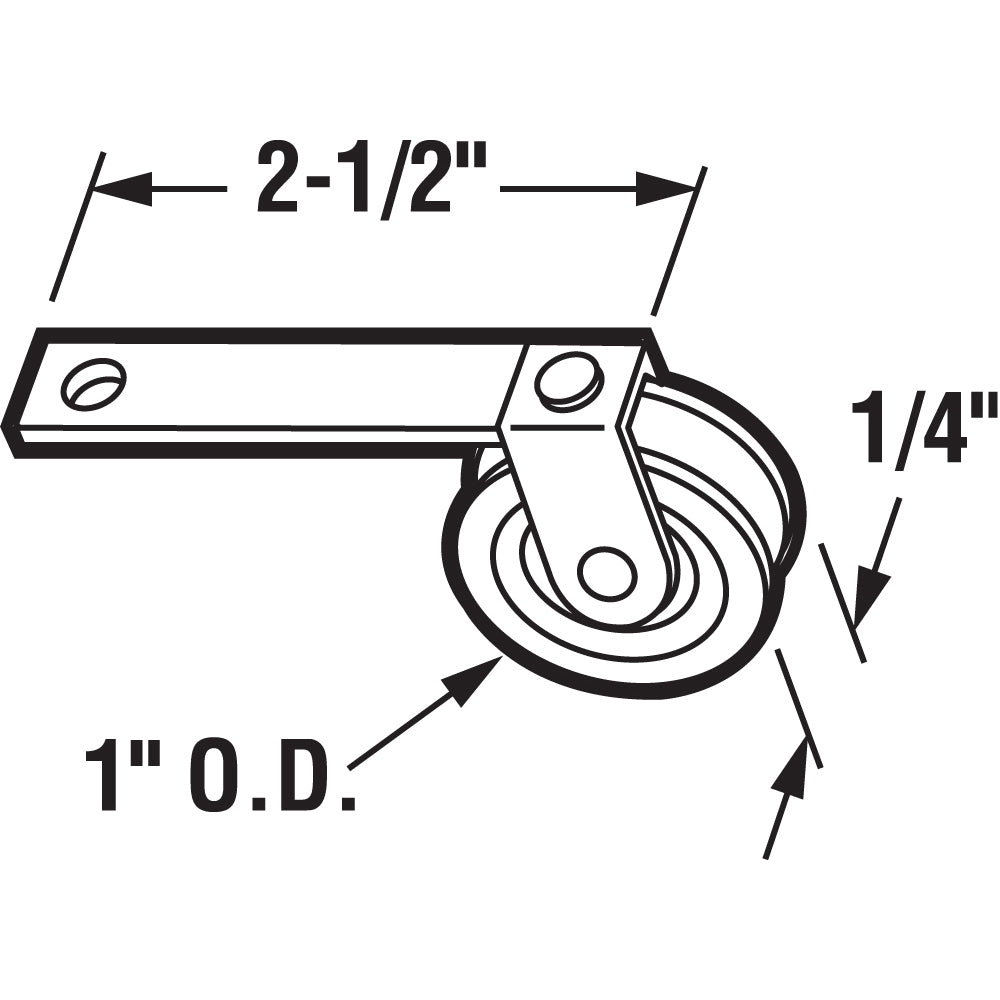 FHC Screen Door Tension Spring With 1" Steel Ball Bearing Roller