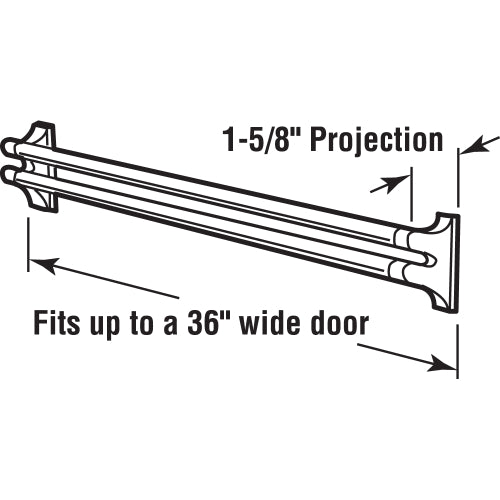 Aluminum Swinging Screen Door Push Bar