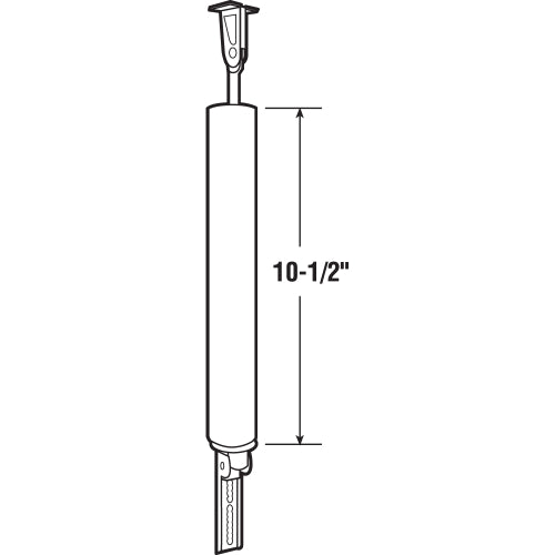 Heavy Duty Pneumatic Storm Door Closer - White - 10-3/8" Long