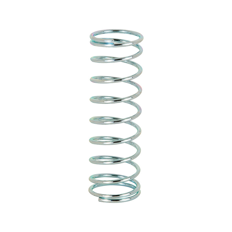 FHC Compression Spring - Spring Steel Construction - Nickel-Plated Finish - 0.041 Ga X 1/2" X 1-1/2" - (2 Pack)