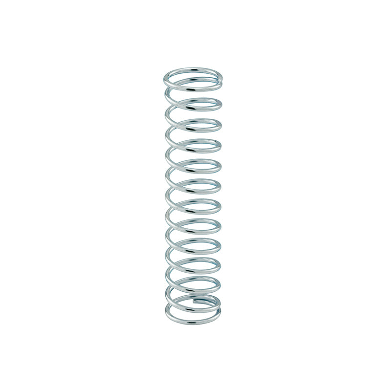 FHC Compression Spring - Spring Steel Construction - Nickel-Plated Finish - 0.054 Ga X 5/8" X 2-3/4" - (3-Pack)