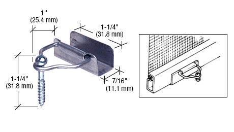 CRL Gray Slip-On Bail Latches and Screws - Bulk
