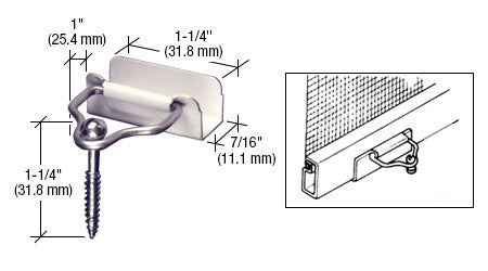 CRL Gray Slip-On Bail Latches and Screws - Bulk