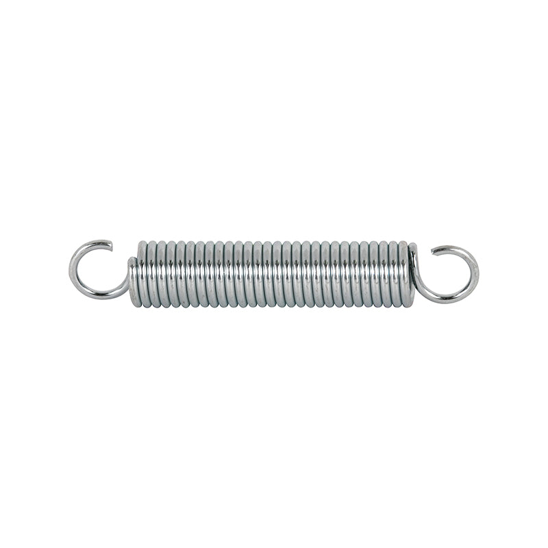 FHC Extension Spring - Spring Steel Construction - Nickel-Plated Finish - 0.035 Ga X 1/4" X 1-1/2" - Single Loop Open - (2-Pack)