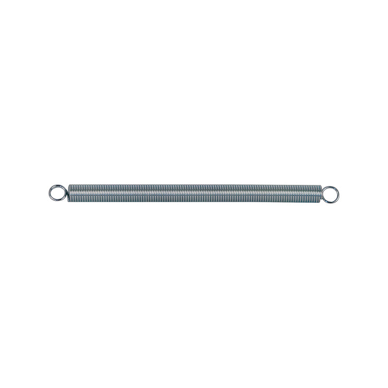 FHC Extension Spring - Spring Steel Construction - Nickel-Plated Finish - 0.020 Ga X 5/32" X 2-1/2" - Closed Single Loop - (2-Pack)