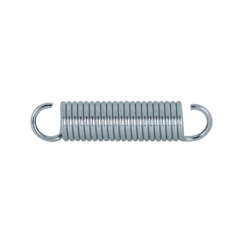 FHC Extension Spring - Spring Steel Construction - Nickel-Plated Finish - 0.062 Ga X 7/16" X 2" - Single Loop Open - (2-Pack)