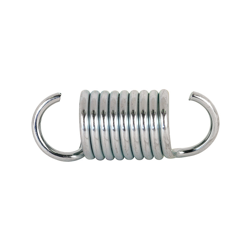 FHC Extension Spring - Spring Steel Construction - Nickel-Plated Finish - 0.105 Ga X 3/4" X 2" - Single Loop Open - (2-Pack)