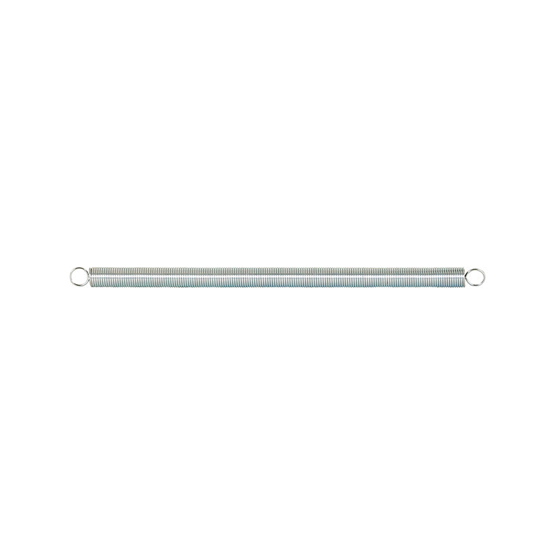 FHC Extension Spring - Spring Steel Construction - Nickel-Plated Finish - 0.047 Ga X 7/16" X 8-1/2" - Closed Single Loop - (1-Pack)