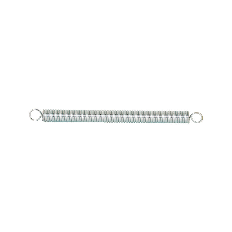 FHC Extension Spring - Spring Steel Construction - Nickel-Plated Finish - 0.080 Ga X 5/8" X 8-1/2" - Closed Single Loop - (1-Pack)