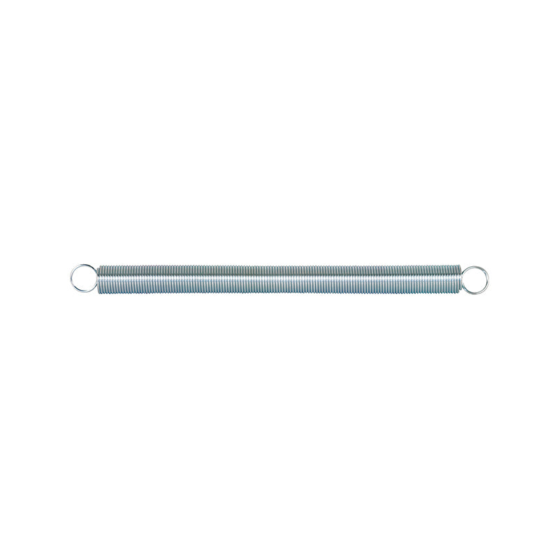 FHC Extension Spring - Spring Steel Construction - Nickel-Plated Finish - 0.105 Ga X 1-1/8" X 16" - Closed Single Loop - (1-Pack)