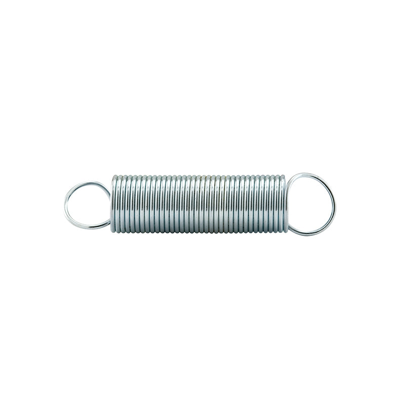 FHC Extension Spring - Spring Steel Construction - Nickel-Plated Finish - 0.028 Ga X 11/32" X 1-1/2" - Closed Single Loop - (2-Pack)