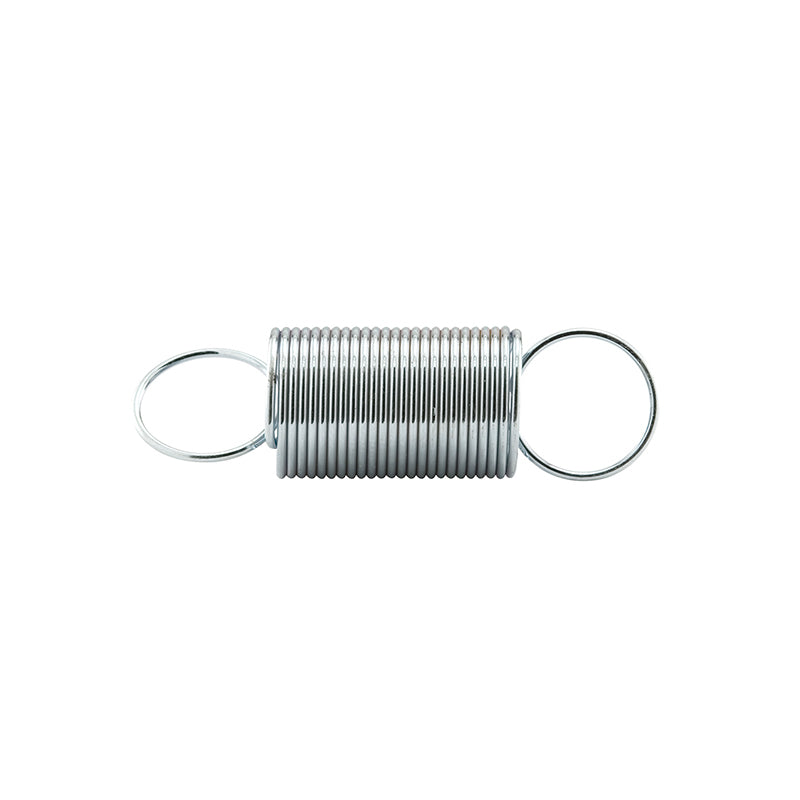 FHC Extension Spring - Spring Steel Construction - Nickel-Plated Finish - 0.028 Ga X 7/16" X 1-1/2" - Closed Single Loop - (2-Pack)