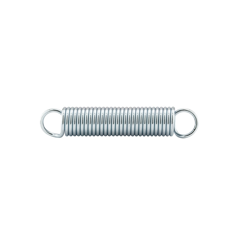 FHC Extension Spring - Spring Steel Construction - Nickel-Plated Finish - 0.072 Ga X 9/16" X 2-7/8" - Closed Single Loop - (2-Pack)
