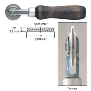 CRL Concave Edge Steel Spline Roller with 2