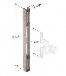 CRL Sliding Screen Door Latch and Strike with 4-1/2" Screw Holes for International Doors *DISCONTINUED*
