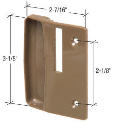 CRL Stone Plastic Sliding Screen Door Inside Pull with 2-1/8" Screw Holes for Andersen Doors *DISCONTINUED*
