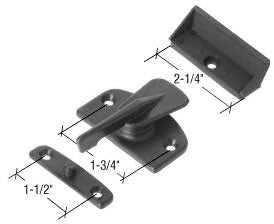 CRL Black Plastic Latch and Pull Fits Howard Doors *DISCONTINUED*